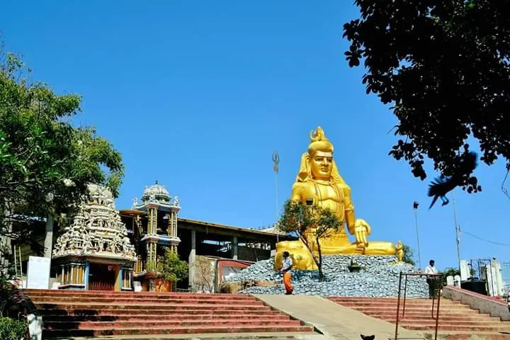 Koneswaram Temple perched on Swami Rock cliff
